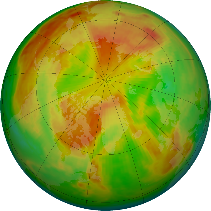 Arctic ozone map for 20 May 1984